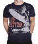 Led Zeppelin Exploding Zeppelin Tie-Dye T-Shirt Tee Liquid Blue