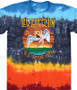 Led Zeppelin Icarus 1975 Tie-Dye T-Shirt Tee Liquid Blue