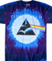 Pink Floyd Dark Side Galaxy Tie-Dye T-Shirt Tee Liquid Blue