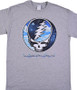 Grateful Dead Steal Your Sky and Space Heather Grey T-Shirt Tee Liquid Blue