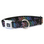 Dancing Skeletons Dog Collar Lg Black
