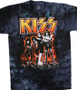 KISS Hotter Than Hell Tie-Dye T-Shirt Tee Liquid Blue