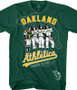 MLB Oakland Athletics KISS Dressed to Kill Green T-Shirt Tee Liquid Blue