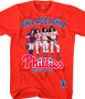 MLB Philadelphia Phillies KISS Dressed to Kill Red T-Shirt Tee Liquid Blue