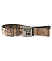 Grateful Dead Dancing Bear Seatbelt Belt Tan