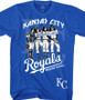 MLB Kansas City Royals KISS Dressed to Kill Blue T-Shirt Tee Liquid Blue