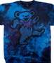 Grateful Dead Big Bear Tie-Dye T-Shirt Tee Liquid Blue