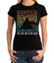 Pink Floyd Dark Side Tracks Black Juniors Long Length T-Shirt Tee Liquid Blue