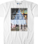 Pink Floyd Classics White Athletic T-Shirt Tee Liquid Blue