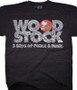 Woodstock Half a Million Strong Dark Heather Tri-Blend T-Shirt Tee Liquid Blue