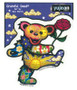 Grateful Dead Rose Bear Sticker Liquid Blue