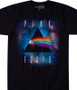 Pink Floyd Dark Side Space Black Athletic T-Shirt Tee Liquid Blue