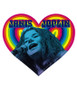 Janis Joplin Rainbow Heart Sticker