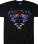 Pink Floyd Space Window Black Athletic T-Shirt Tee Liquid Blue