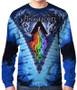 Pink Floyd Prism River Tie-Dye Long Sleeve T-Shirt Tee Liquid Blue