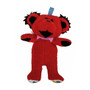 GD Red Dancing Bear Baby Rattle