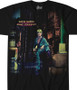 David Ziggy Stardust Black Athletic T-Shirt Tee Liquid Blue