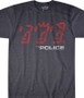 The Police Ghost in the Machine Dark Heather Poly-Cotton T-Shirt Tee Liquid Blue