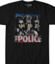The Police Greatest Hits Black Athletic T-Shirt Tee Liquid Blue