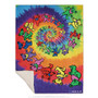 Spiral Bears Fleece Throw Blanket