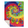 Spiral Shrooms Fleece Throw Blanket