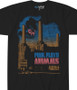 Pink Floyd Pig Stain Black Athletic T-Shirt Tee Liquid Blue