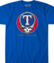 MLB Texas Rangers GD Steal Your Base Blue Athletic T-Shirt Tee Liquid Blue