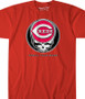 MLB Cincinnati Reds GD Steal Your Base Red Athletic T-Shirt Tee Liquid Blue