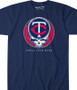 MLB Minnesota Twins GD Steal Your Base Navy Athletic T-Shirt Tee Liquid Blue