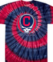 MLB Cleveland Indians GD Steal Your Base Tie-Dye T-Shirt Tee Liquid Blue