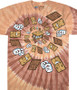 Food Smores Spiral Tie-Dye T-Shirt Tee Liquid Blue