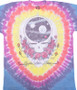 Grateful Dead Vintage Space Your Face Poly-Cotton Tie-Dye T-Shirt Tee Liquid Blue