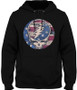 Grateful Dead USA Distressed SYF Black Hoodie Liquid Blue