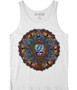 Grateful Dead Celtic Mandala White Tank Top T-Shirt Tee Liquid Blue