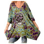 Grateful Dead Space Your Face Tie-Dye Poncho