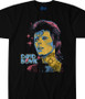 David Bowie Ziggy Black T-Shirt Tee Liquid Blue