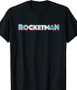 Elton John Rocketman Black T-Shirt Tee