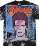 David Bowie Ziggy Havok Black T-Shirt Tee Liquid Blue