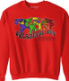 Grateful Dead Trippy Bears Red Sweatshirt Tee