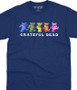 Grateful Dead Dancing Bears 3.0 Navy T-Shirt Tee Liquid Blue