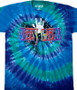 Jerry Garcia Cosmic Spiral Tie-Dye T-Shirt Tee Liquid Blue