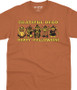 Grateful Dead Masquerade Orange T-Shirt Tee Liquid Blue
