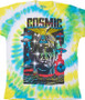 Light Fantasy Cosmic Tie-Dye T-Shirt Tee Liquid Blue