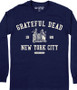 Grateful Dead Radio City 80 Long Sleeve T-Shirt Tee by Liquid Blue