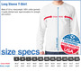 Long Sleeve Size Specifications