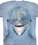 Dolphin Face Classic Cotton T-Shirt by The Mountain