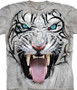 Big Face® Tribal White Tiger Classic Cotton T-Shirt by The Mountain