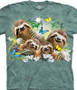 Sloth Family Selfie Classic Cotton T-Shirt by The Mountain