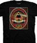 Pink Floyd Dark Side Vintage Poster Black T-Shirt Tee by Liquid Blue
