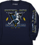 New Year's Eve 87 Navy Sleeve Printed Long Sleeve T-Shirt